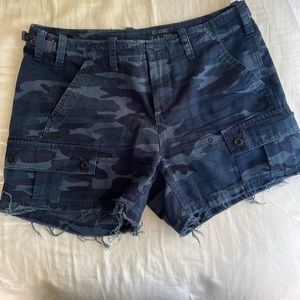 G1 blue camo cargo shorts